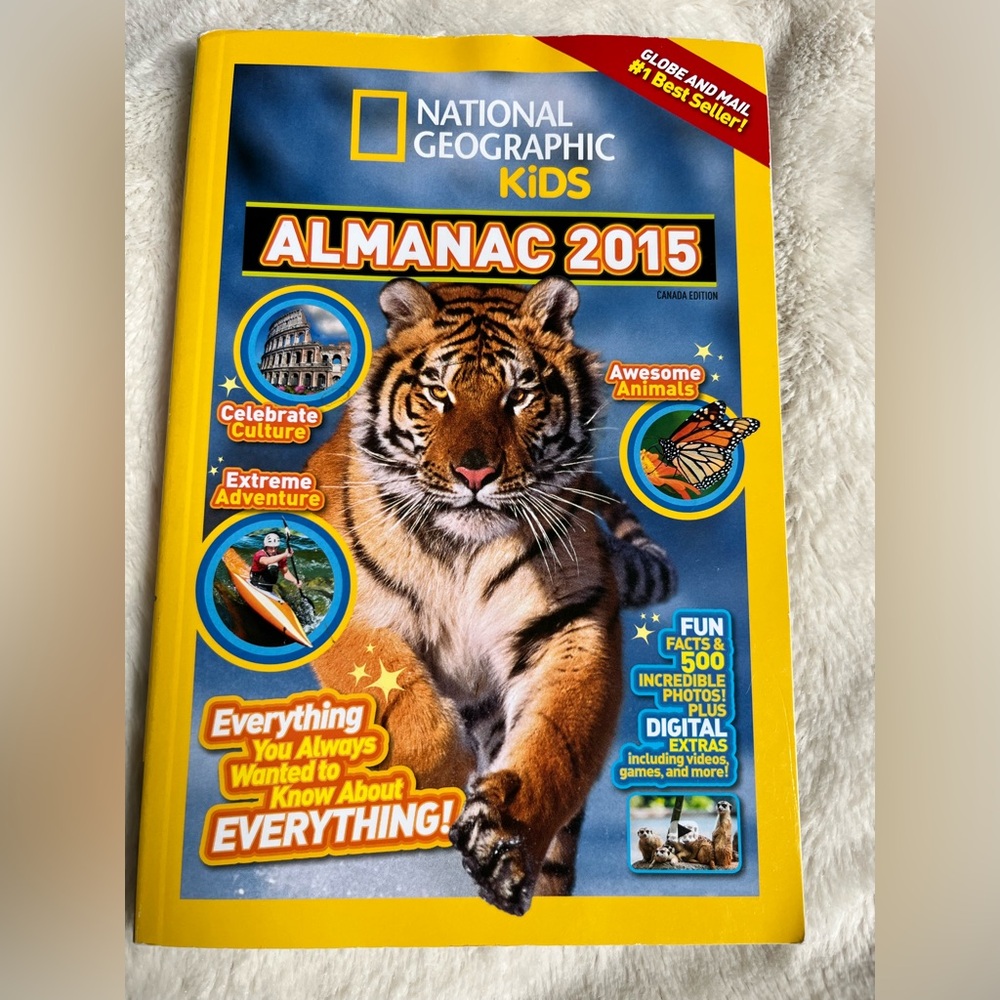 National Geographic Kids Almanac 2015 - Vibrant Yellow and Blue Cover